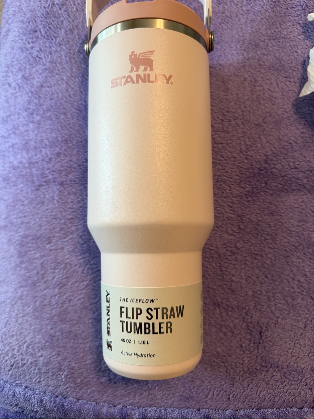 Stanley Iceflow Flip Straw Tumbler 40 oz Rose Quartz